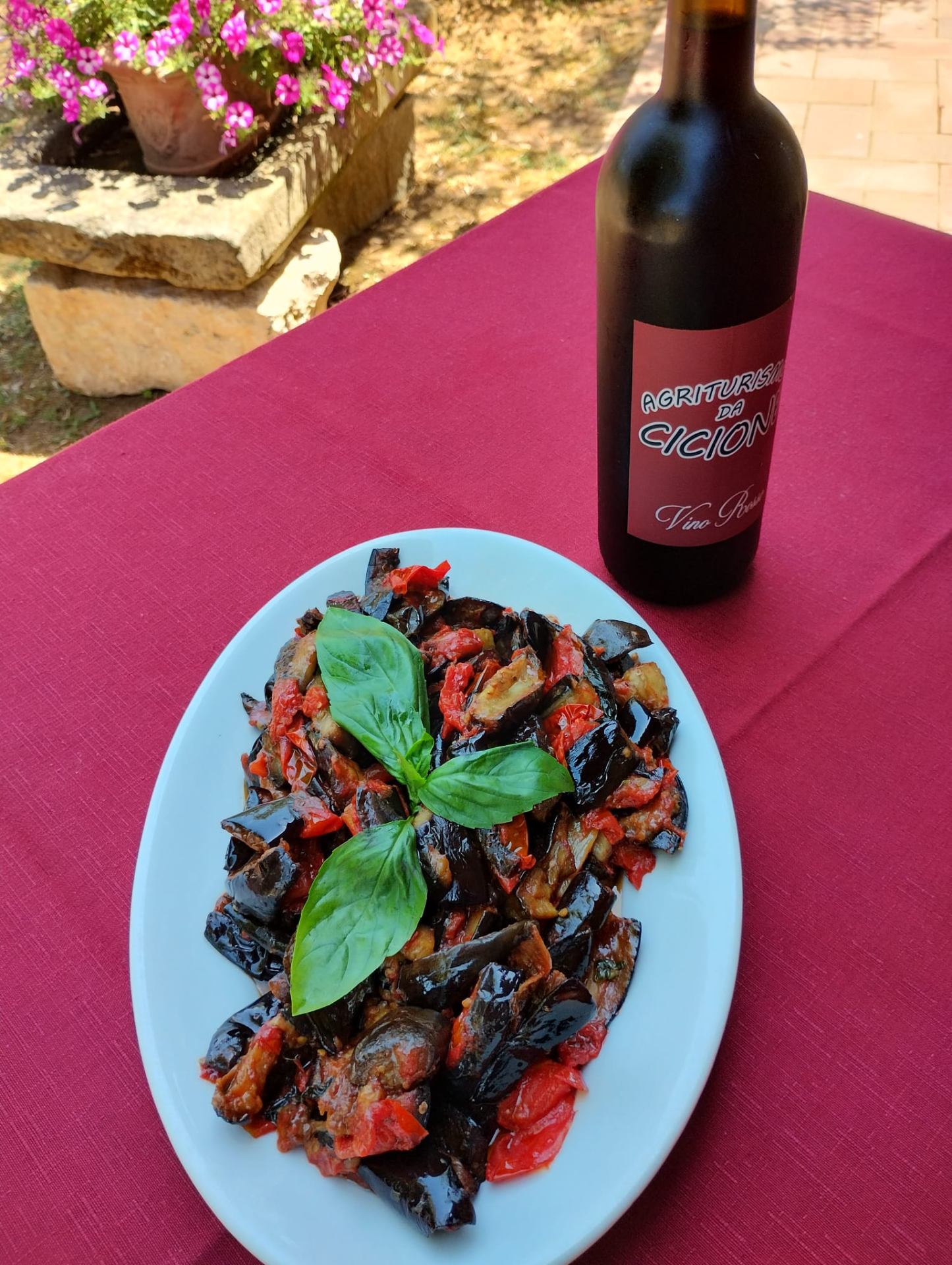 Melanzane alla parmigiana con basilico