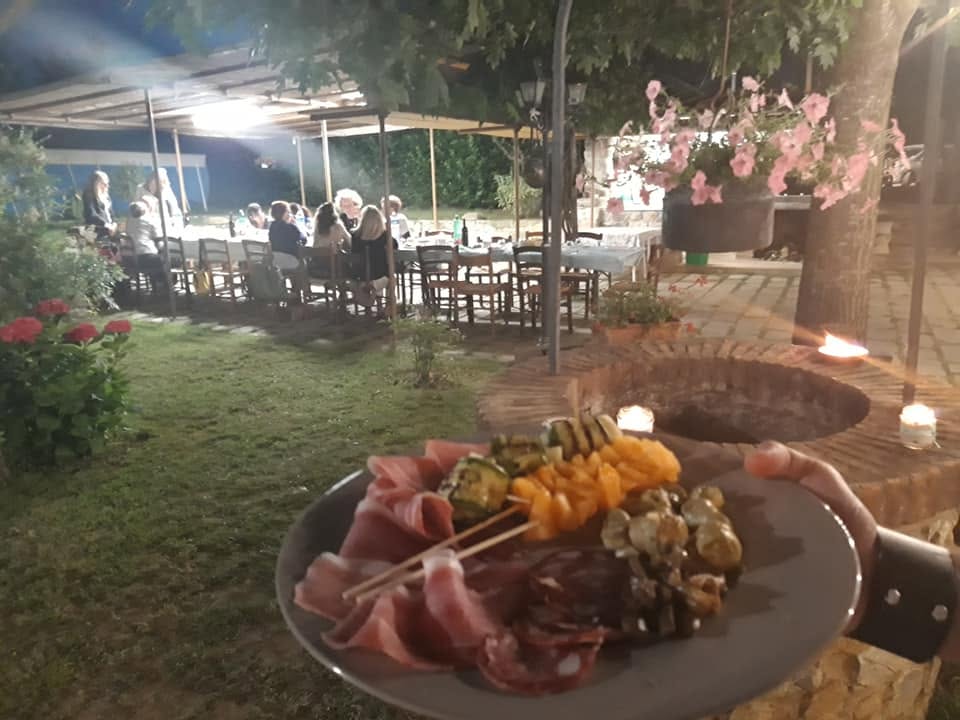 Tagliere di salumi e verdure grigliate
