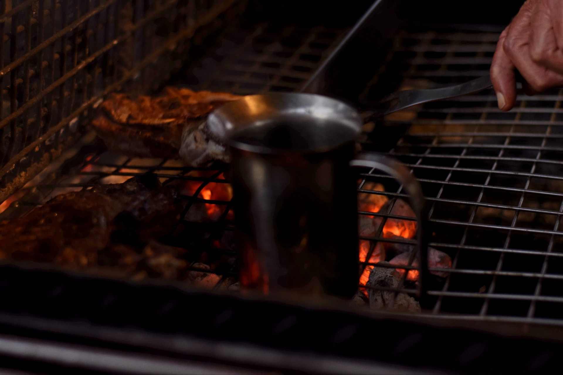 Preparazione della carne alla brace